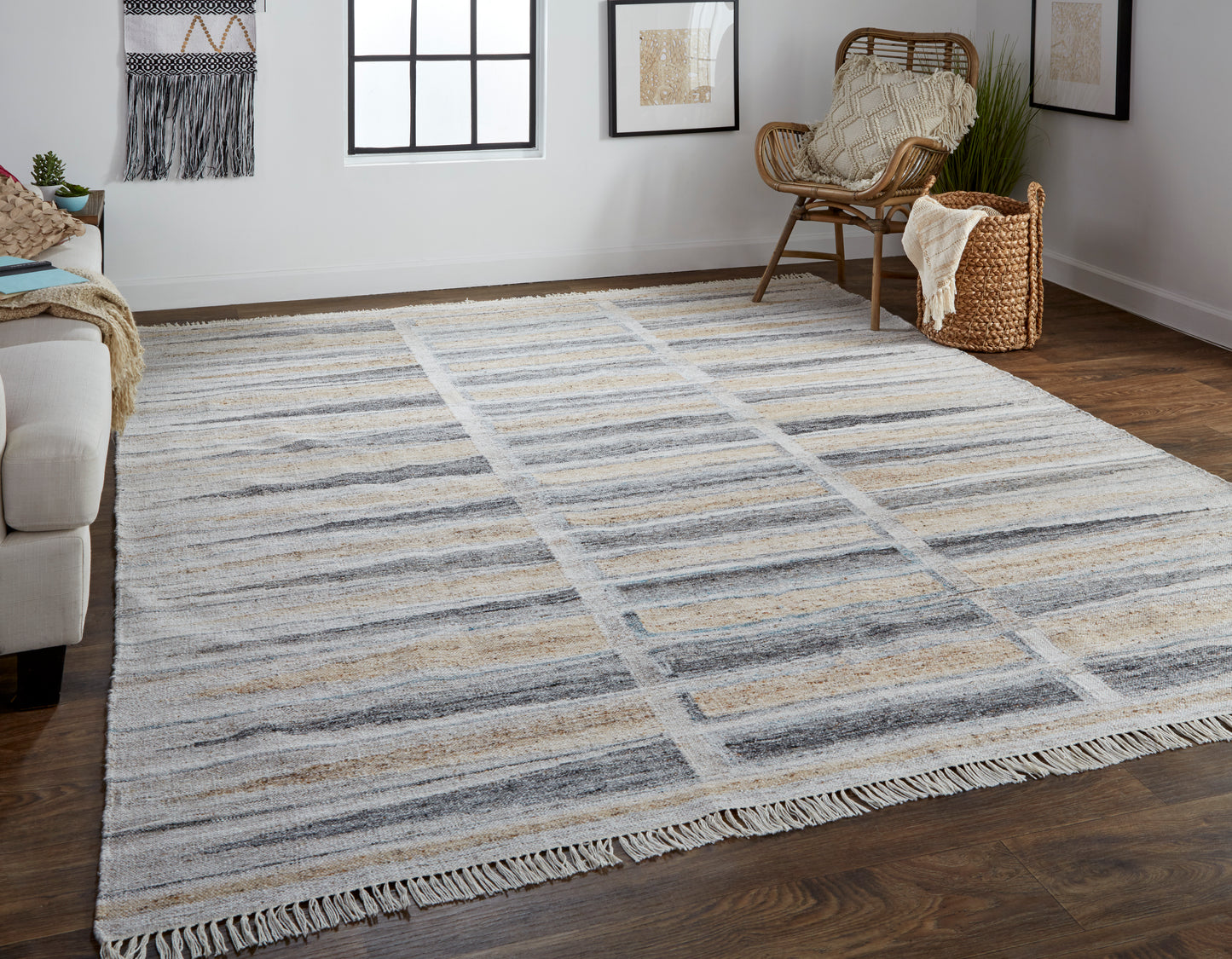 Beckett 0817F Hand Woven Synthetic Blend Indoor Area Rug by Feizy Rugs