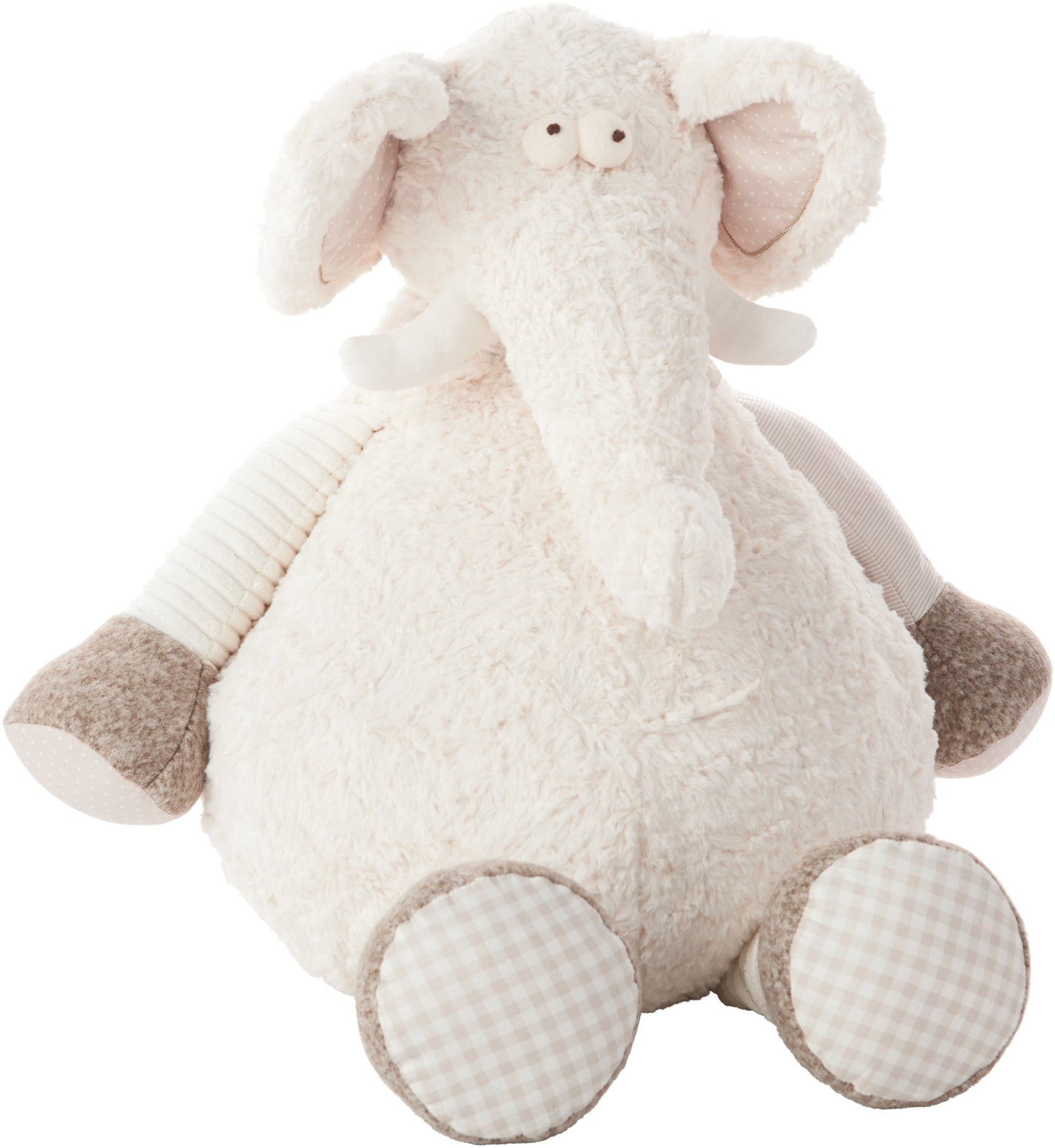 Plush Lines N1463 Synthetic Blend Elephant Plush Toy Throw Pillow From Mina Victory By Nourison Rugs