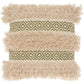 Life Styles DL033 Cotton Diamond Stripe Textu Throw Pillow From Mina Victory By Nourison Rugs
