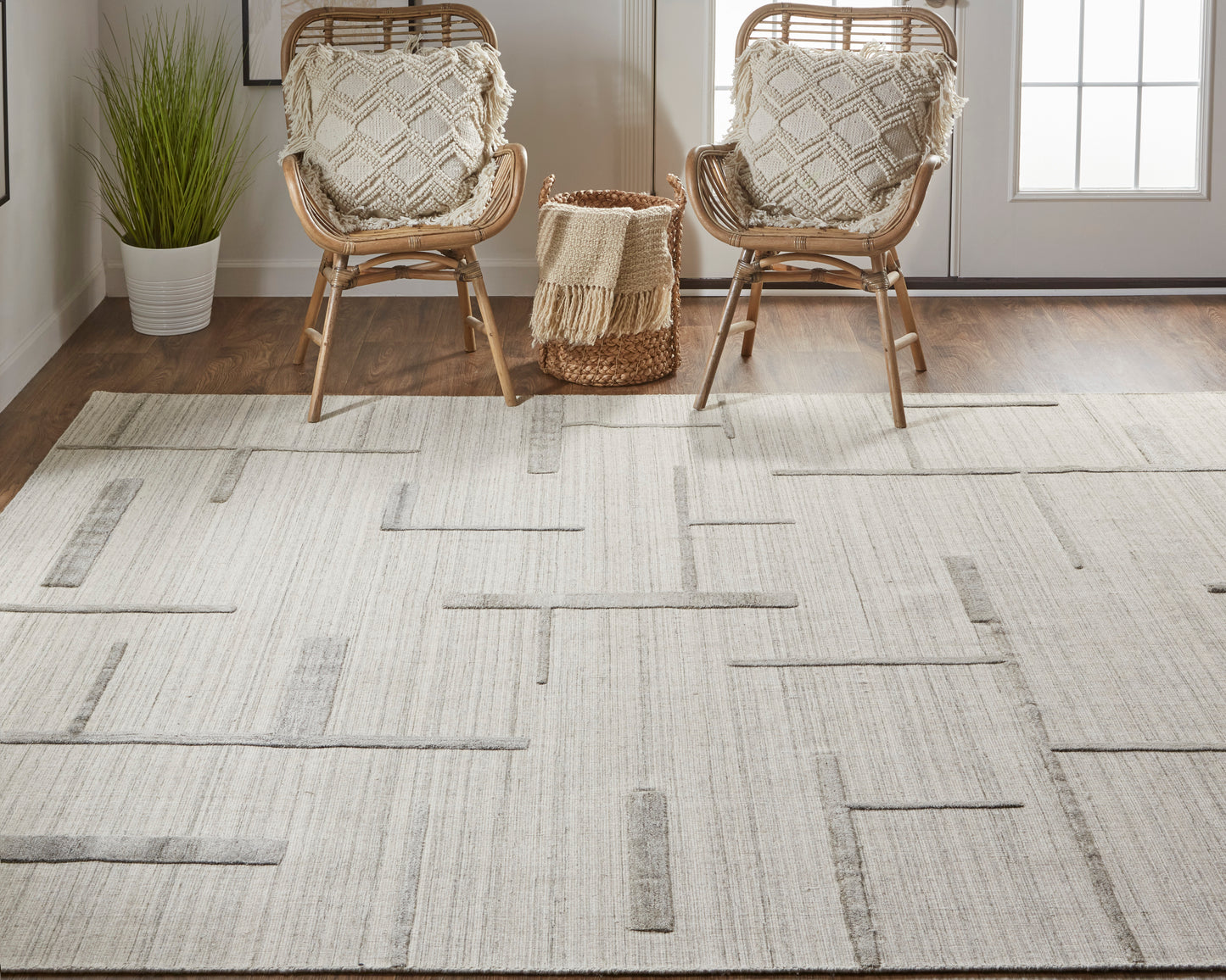 Longridge T8002 Hand Woven Synthetic Blend Indoor Area Rug by Feizy Rugs