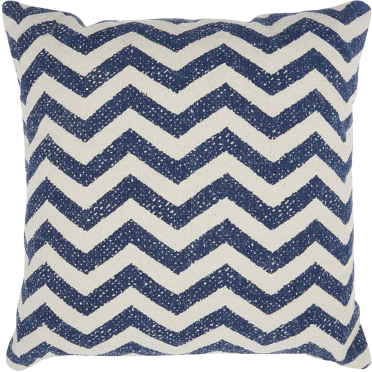 Life Styles DL501 Cotton Printed Chevron Throw Pillow From Mina Victory By Nourison Rugs