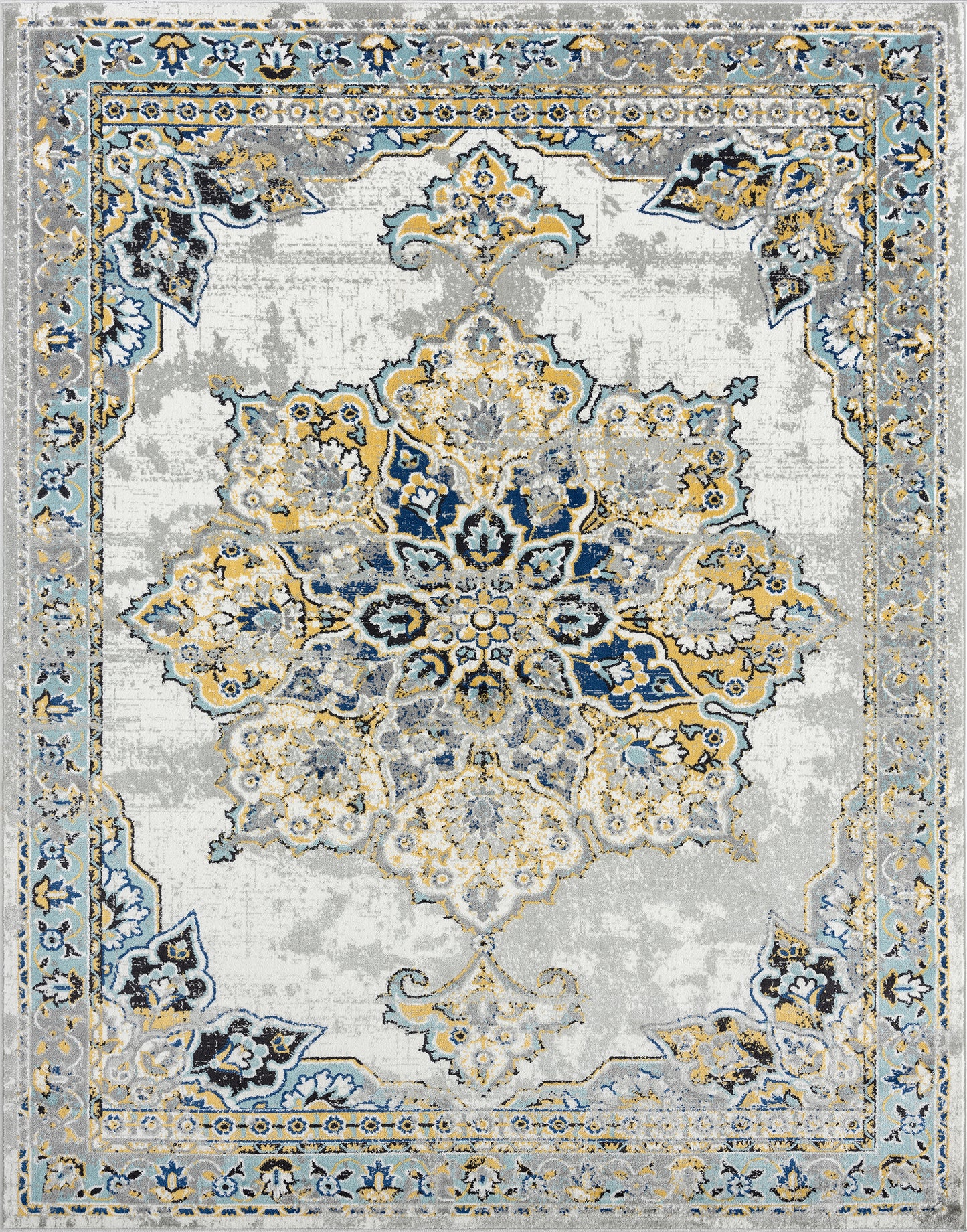 Timeless-TML16 Cut Pile Synthetic Blend Indoor Area Rug by Tayse Rugs