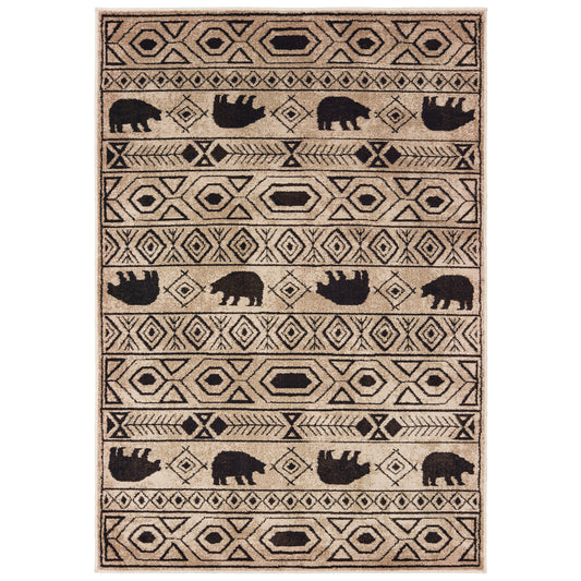 WOODLANDS Tribal Power-Loomed Synthetic Blend Indoor Area Rug by Oriental Weavers | Area Rug