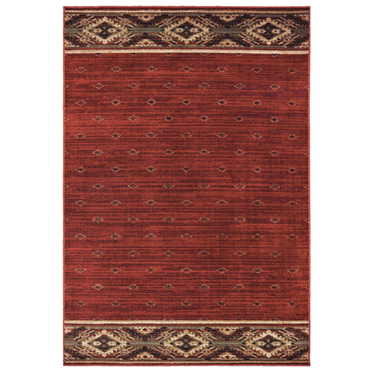 WOODLANDS Distressed Power-Loomed Synthetic Blend Indoor Area Rug by Oriental Weavers | Area Rug