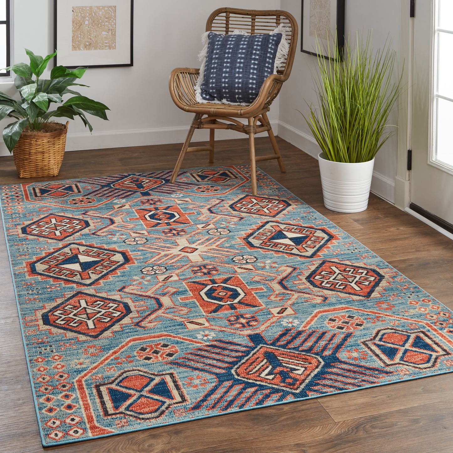 Nolan 39C9F Power Loomed Synthetic Blend Indoor Area Rug by Feizy Rugs