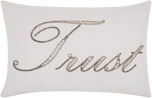 Kathy Ireland Pillow E2305 Cotton Beaded Trust Throw Pillow From Kathy Ireland By Nourison Rugs