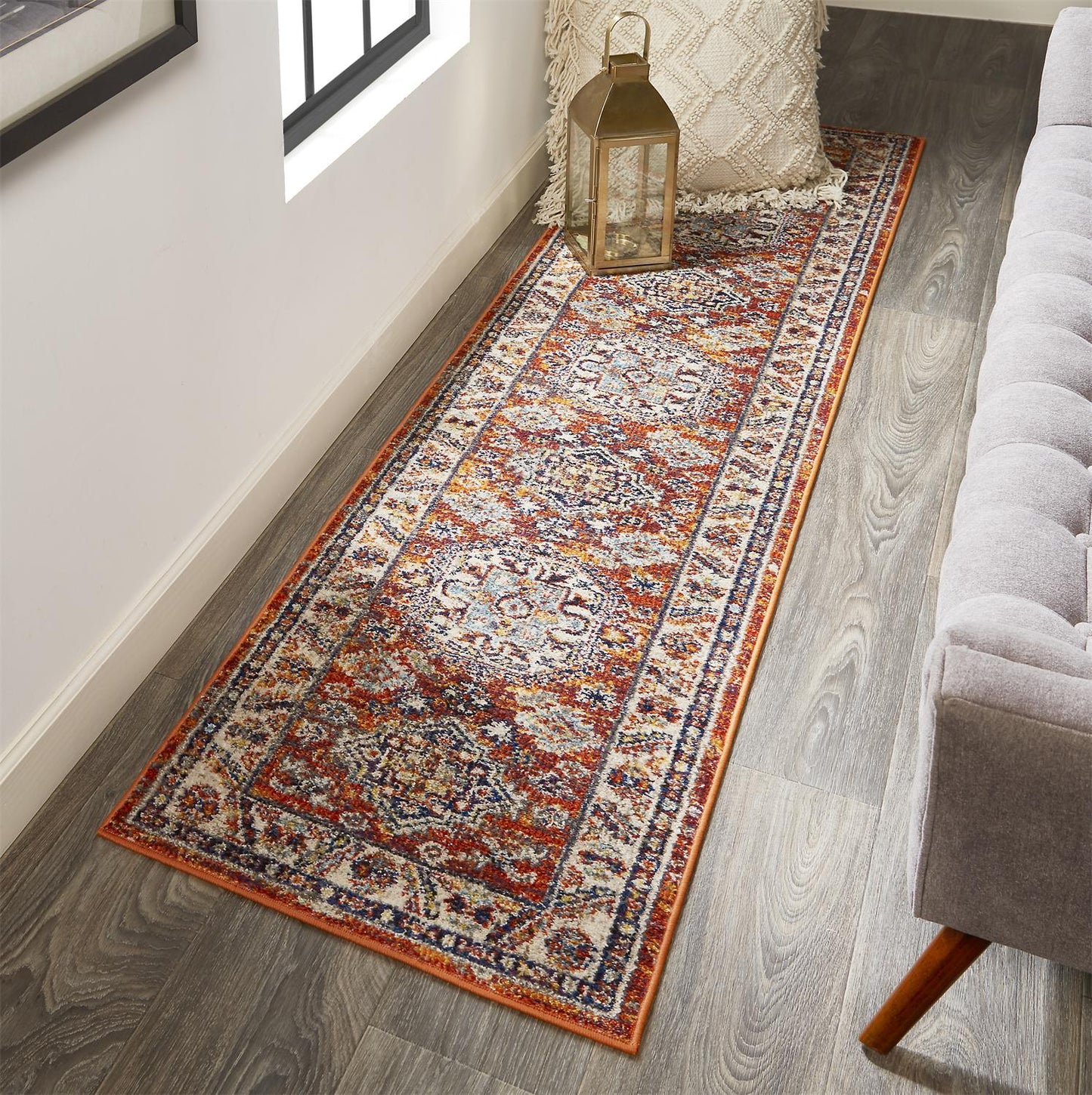 Bellini I3136 Machine Made Synthetic Blend Indoor Area Rug by Feizy Rugs