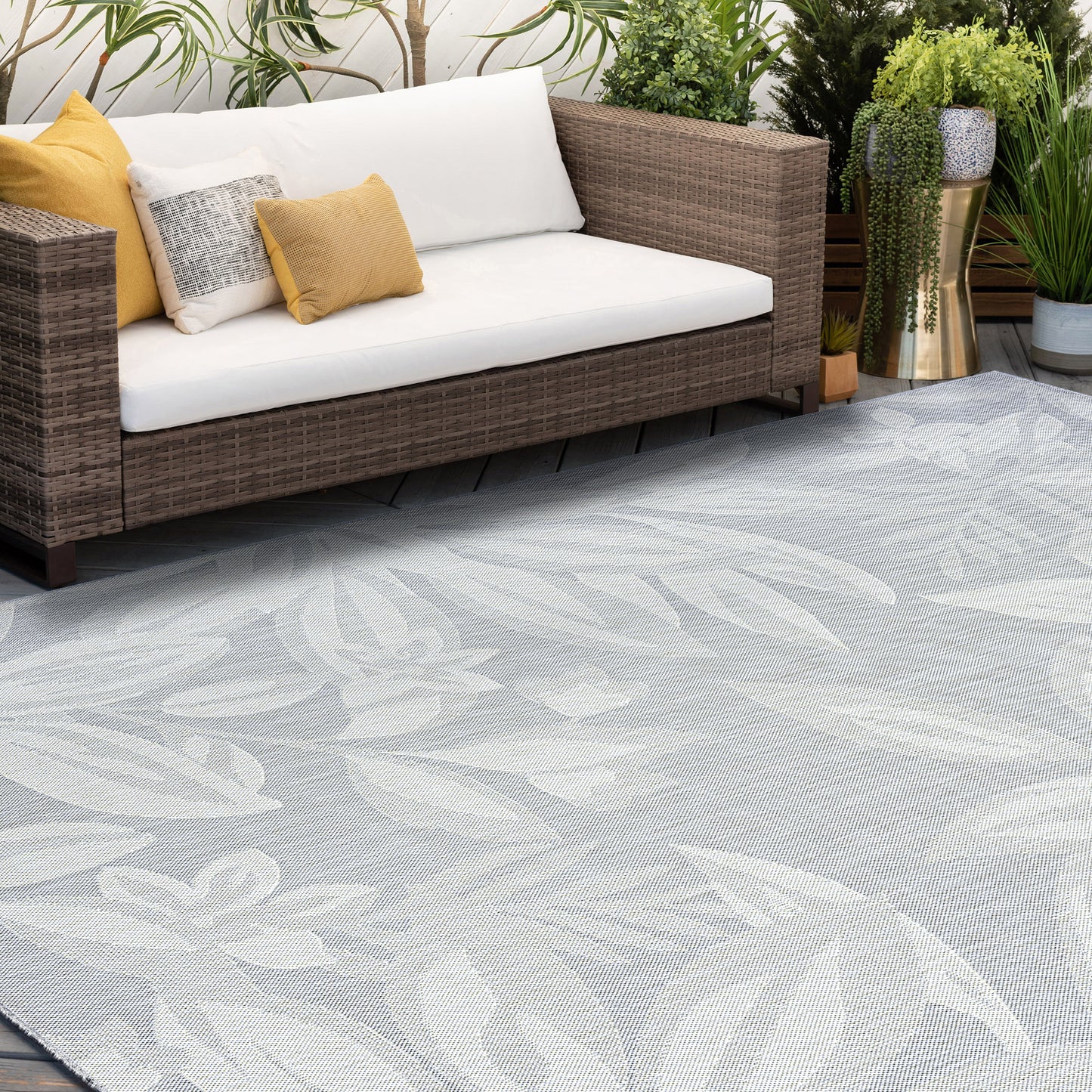 Eco-ECO17 Flat Weave Synthetic Blend Indoor/Outdoor Area Rug by Tayse Rugs