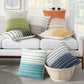 Outdoor Pillows VJ109 Synthetic Blend Woven And Stitched Throw Pillow From Mina Victory By Nourison Rugs
