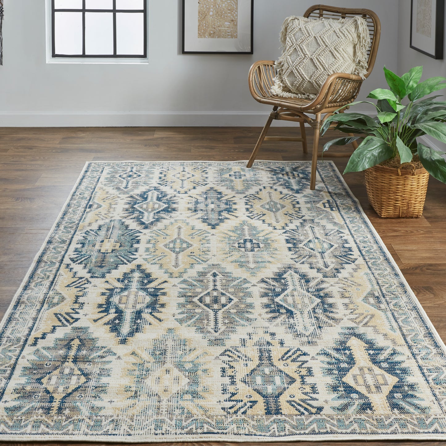 Nolan 39C8F Power Loomed Synthetic Blend Indoor Area Rug by Feizy Rugs