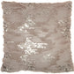 Sofia VV212 Synthetic Blend Faux Fur Sequins Throw Pillow From Mina Victory By Nourison Rugs