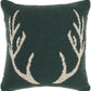 Life Styles DC119 Cotton Woven Antlers Throw Pillow From Mina Victory By Nourison Rugs