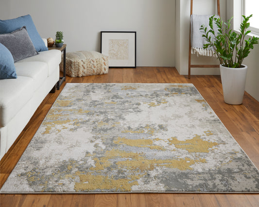 Waldor 3970F Machine Made Synthetic Blend Indoor Area Rug by Feizy Rugs