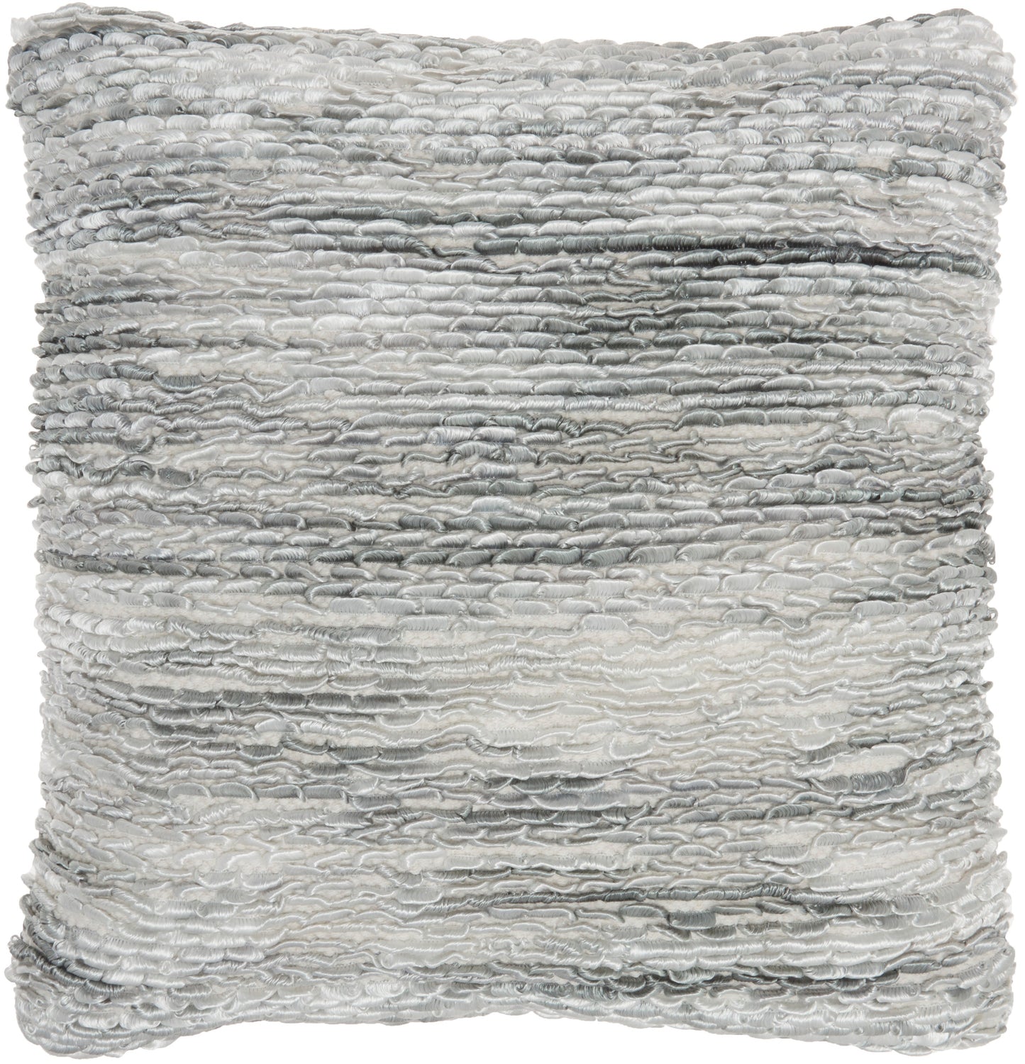 Life Styles DC257 Synthetic Blend Woven Ribbon Loops Throw Pillow From Mina Victory By Nourison Rugs