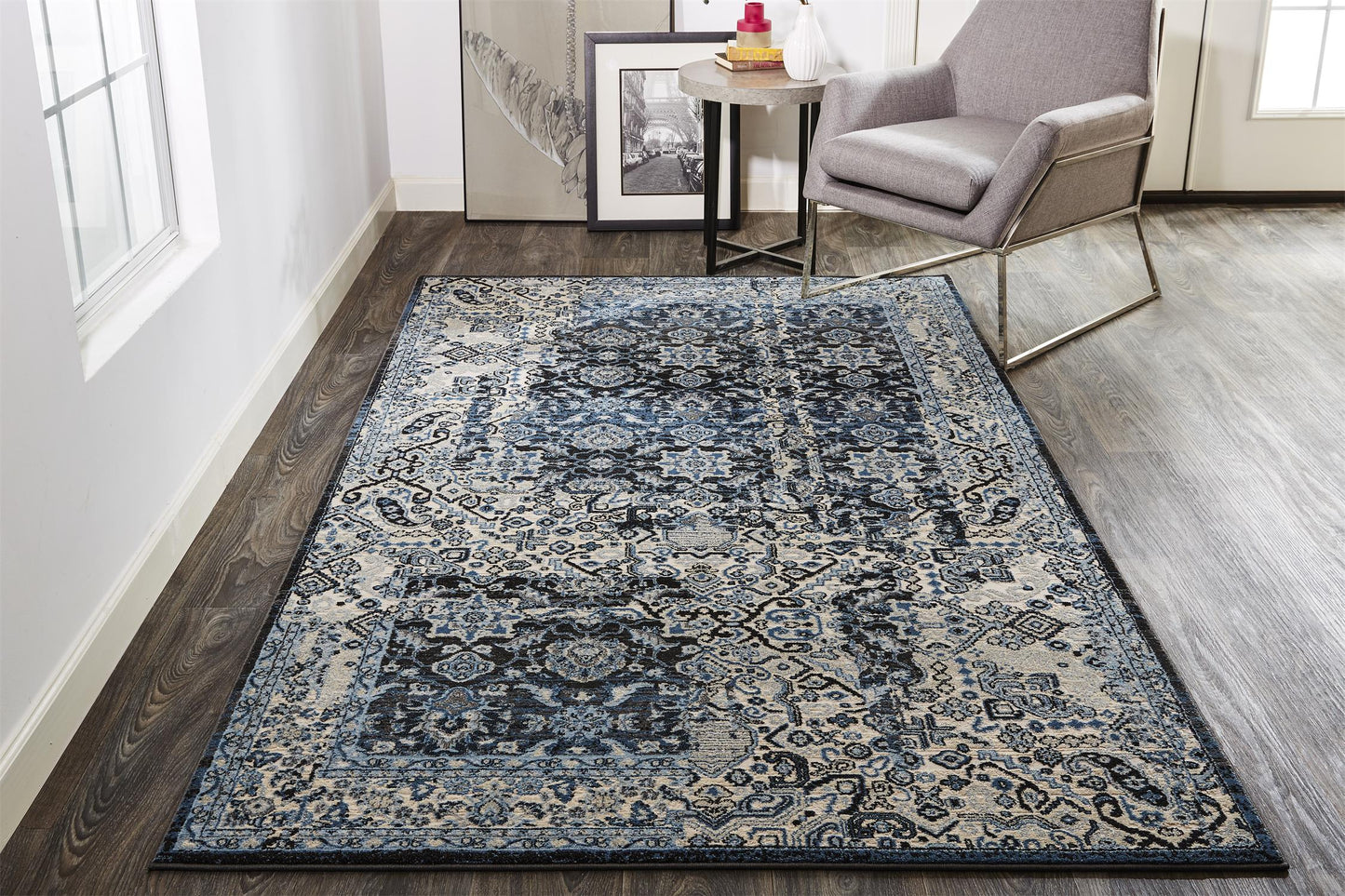 Ainsley 3898F Machine Made Synthetic Blend Indoor Area Rug by Feizy Rugs