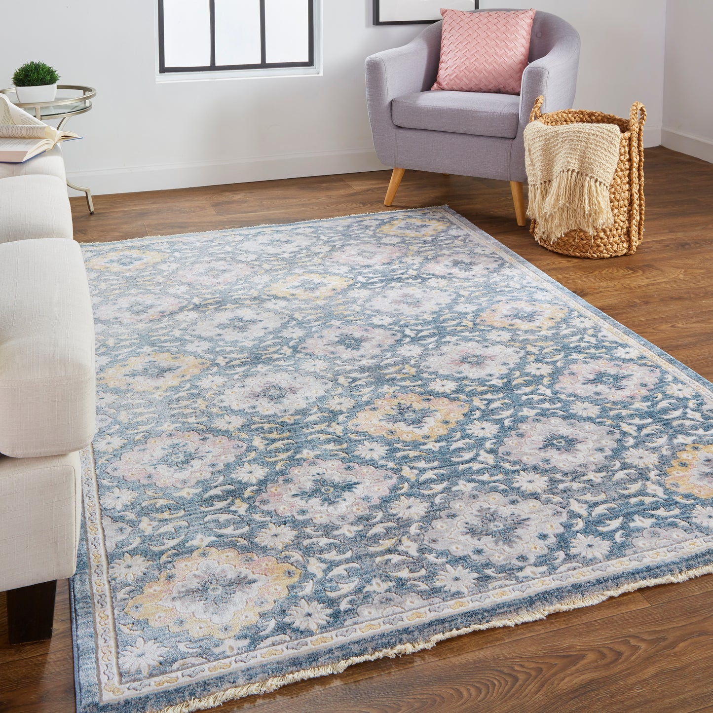 Kyra 3858F Machine Made Synthetic Blend Indoor Area Rug by Feizy Rugs