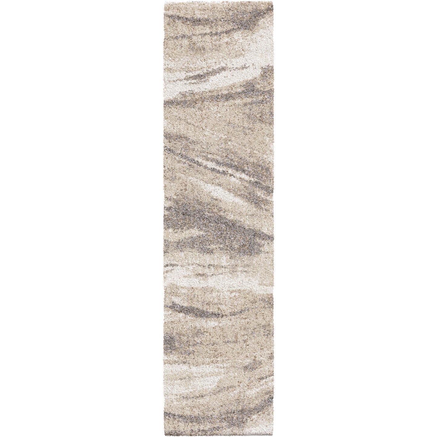 Orian Rugs Super Shag Sycamore SSH/SYCA Ivory Area Rug