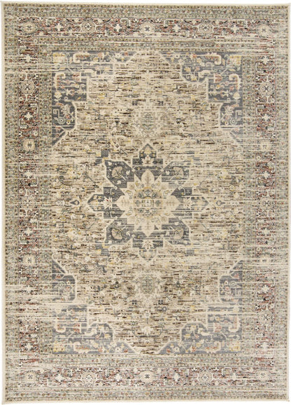 Grayson 3578F Machine Made Synthetic Blend Indoor Area Rug by Feizy Rugs