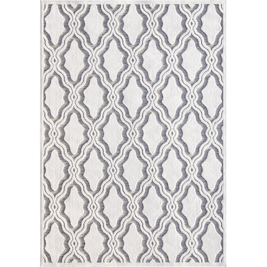 Orian Rugs My Texas House  Cotton Blossom BCL/NOGO Natural Gray Area Rug