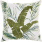 Life Styles L0946 Synthetic Blend Towel Emb Palm Leave Throw Pillow From Mina Victory By Nourison Rugs