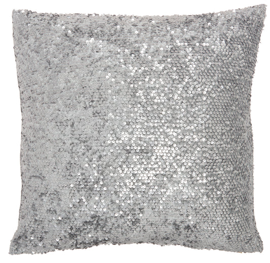 Luminescence VV058 Synthetic Blend Metallic Sequins Throw Pillow From Mina Victory By Nourison Rugs