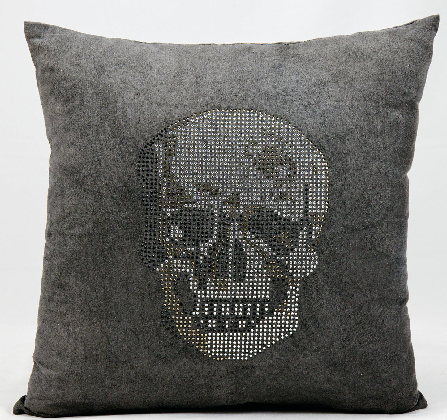 Luminescence L1293 Synthetic Blend Rhinestone Skull Throw Pillow From Mina Victory By Nourison Rugs