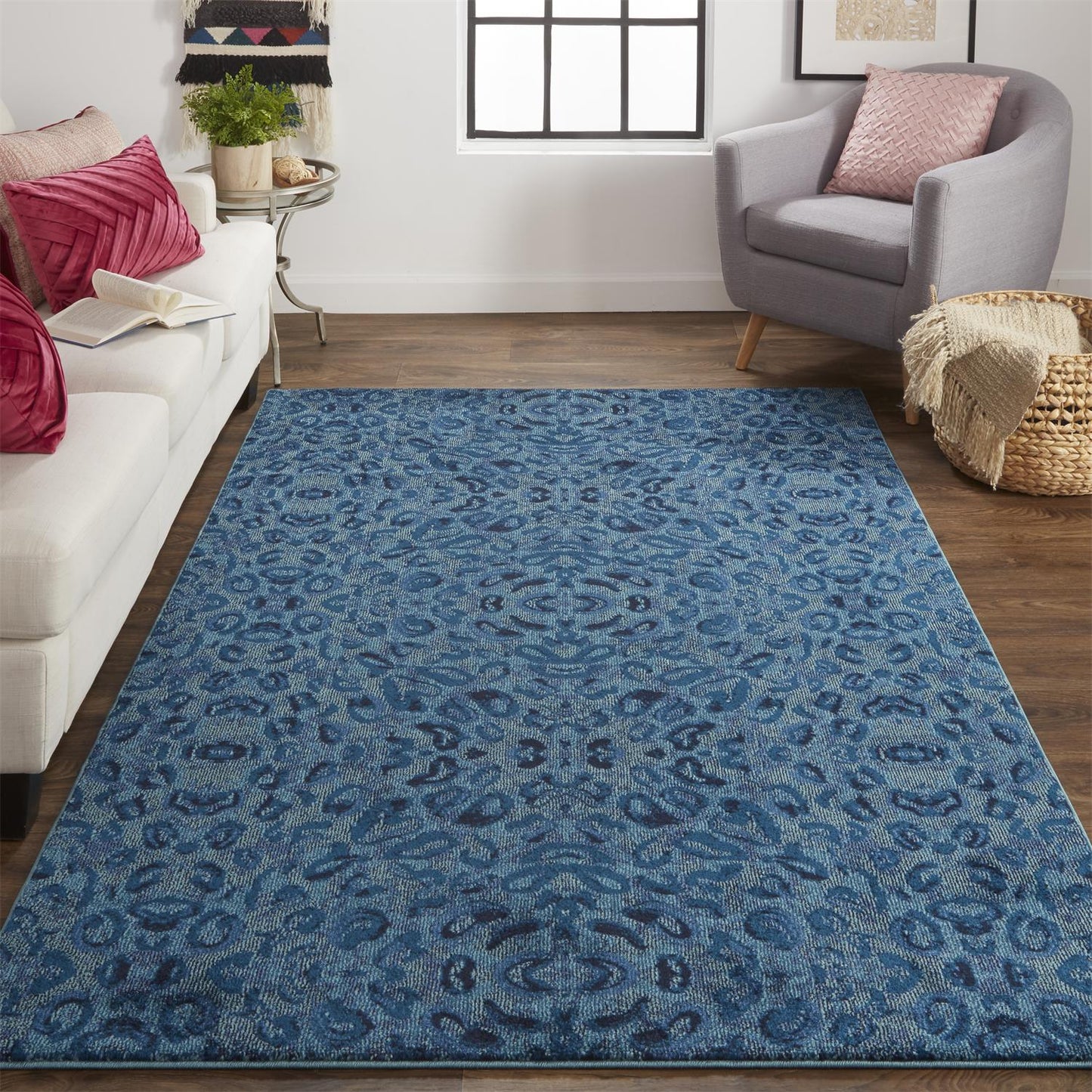 Remmy 3424F Machine Made Synthetic Blend Indoor Area Rug by Feizy Rugs