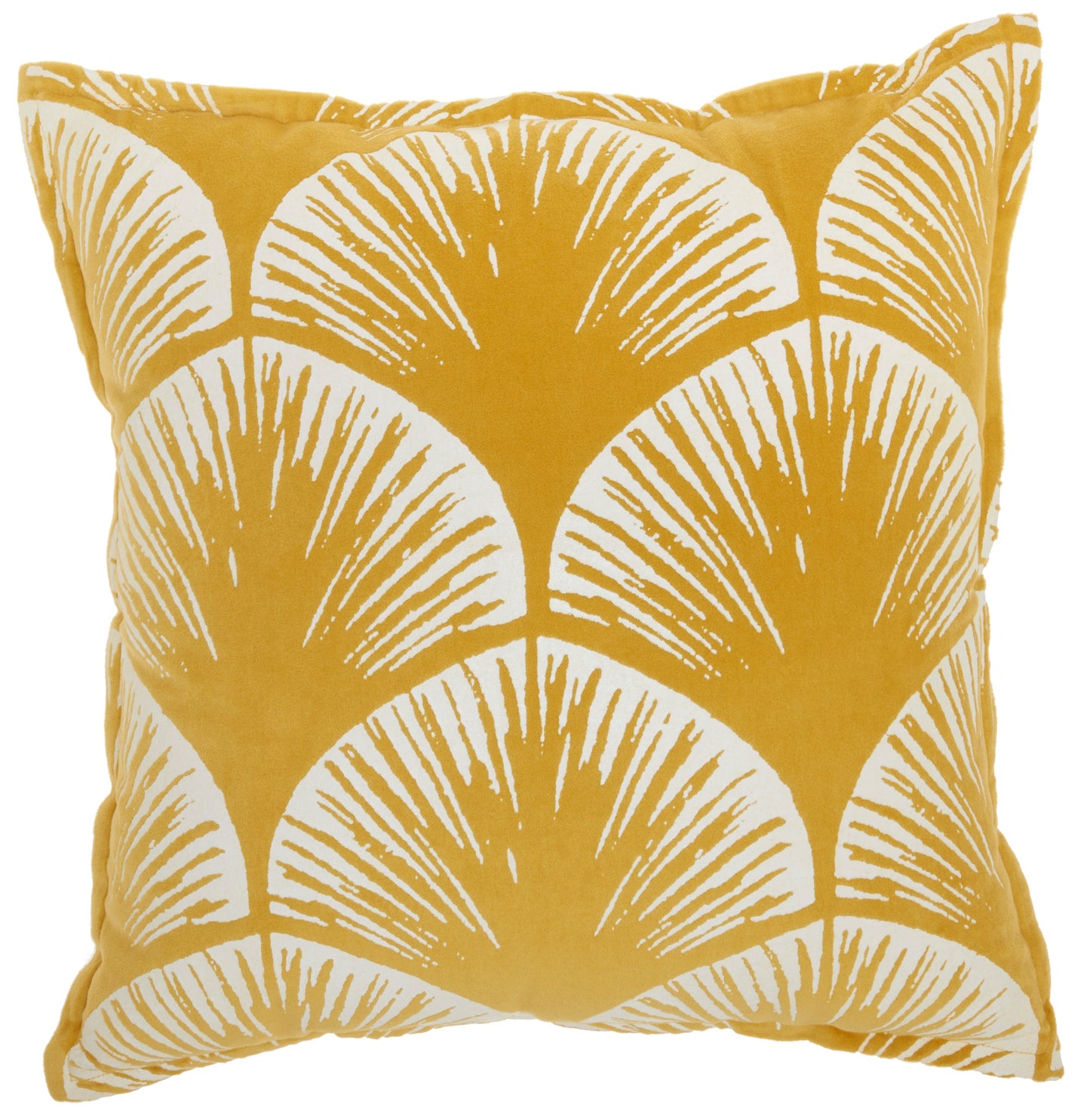 Life Styles AZ009 Cotton Velvet Scallops Throw Pillow From Mina Victory By Nourison Rugs