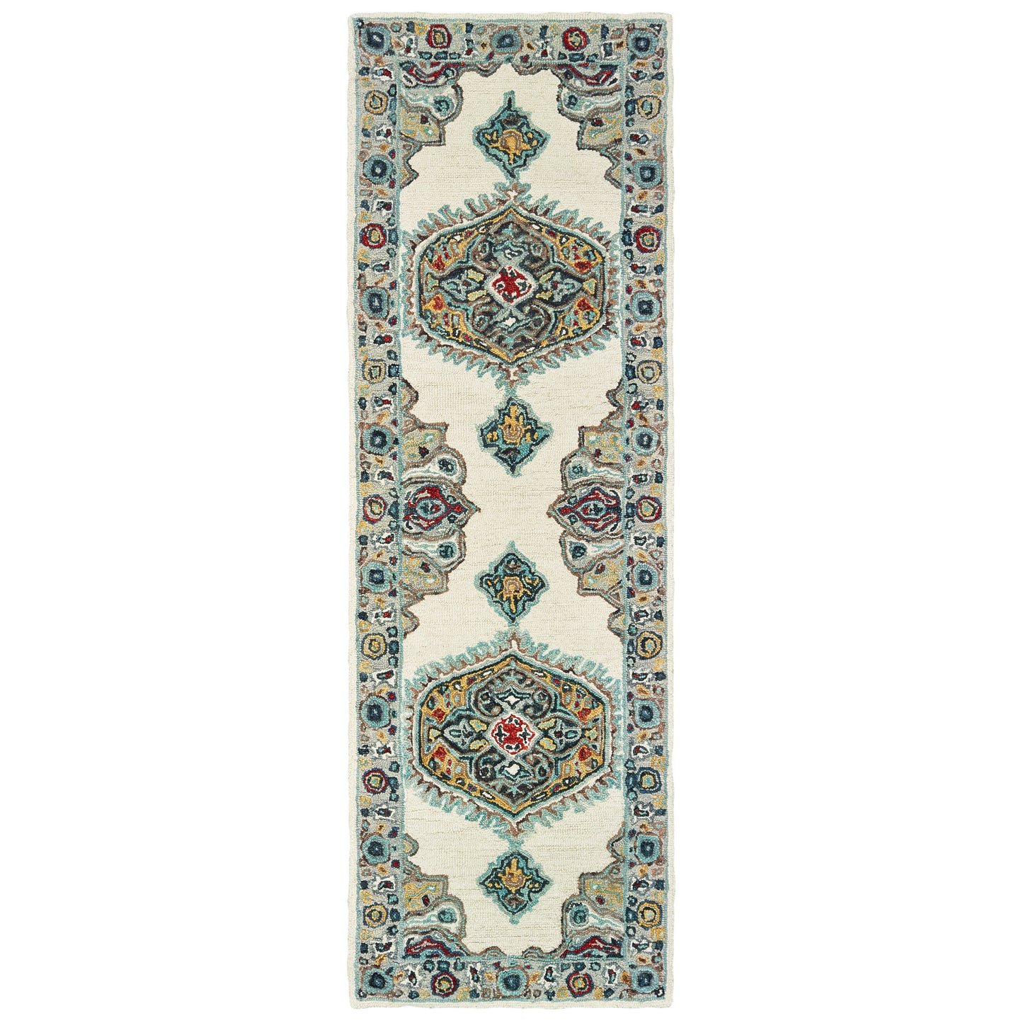 ZAHRA Medallion Hand-Tufted Wool Indoor Area Rug by Oriental Weavers | Area Rug