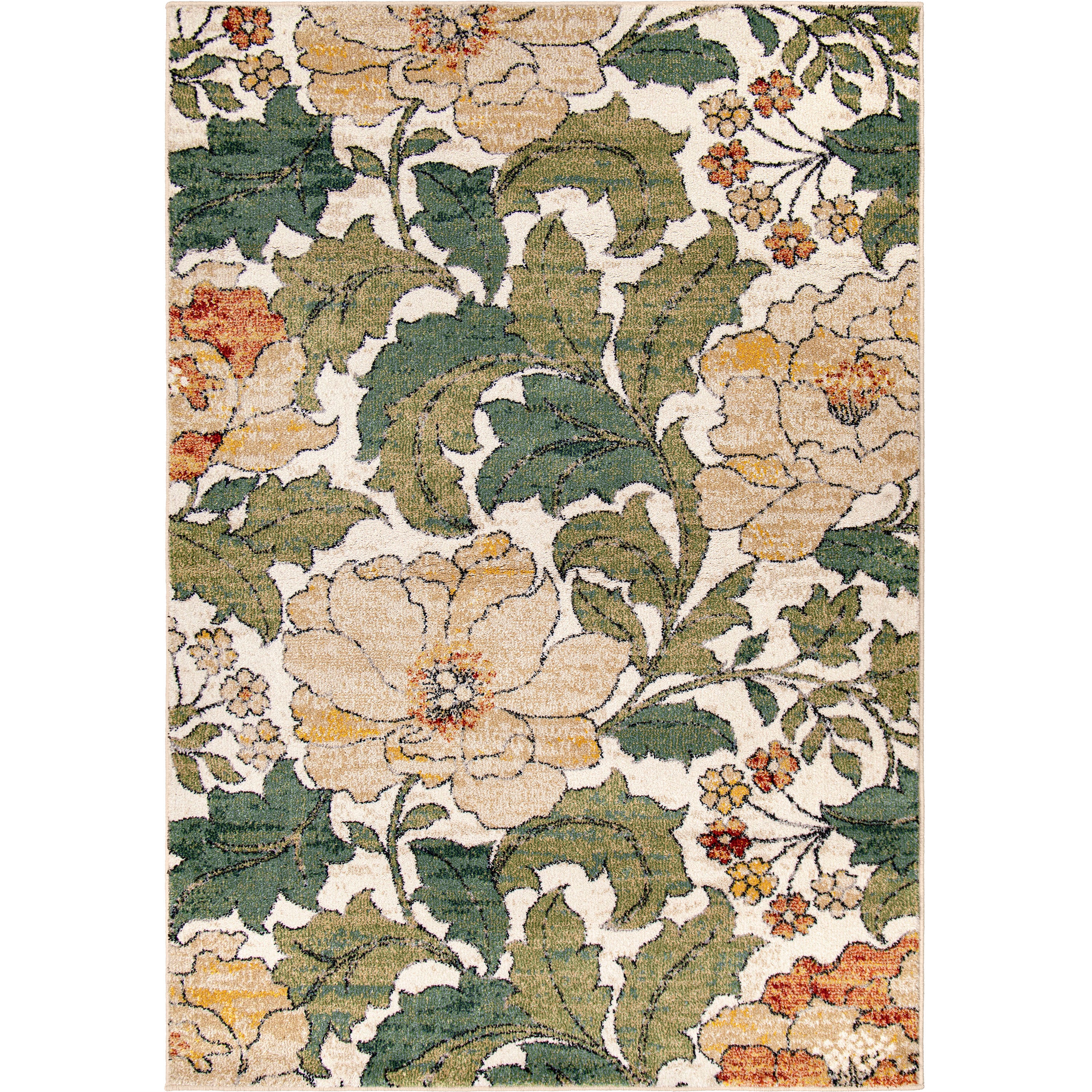 Floral Cottage Rug Orian Rugs Simply Southern Cottage Jefferson Floral ASC/JEFL Multi Are ...
