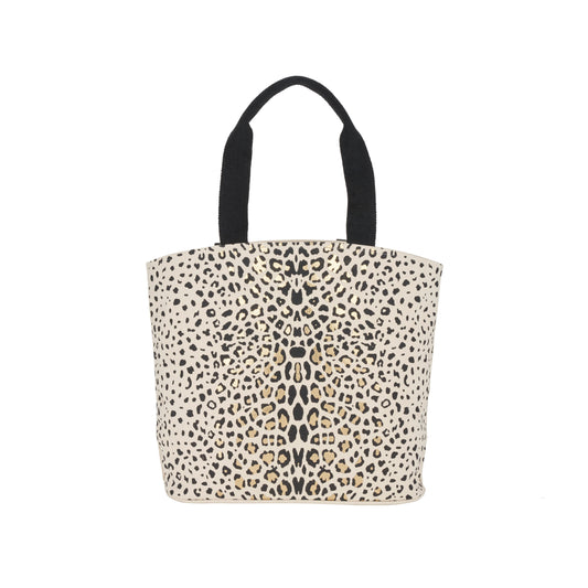 Handbags & Crossbody KV123 Cotton Leopard Blk Gold Bag From Mina Victory By Nourison Rugs