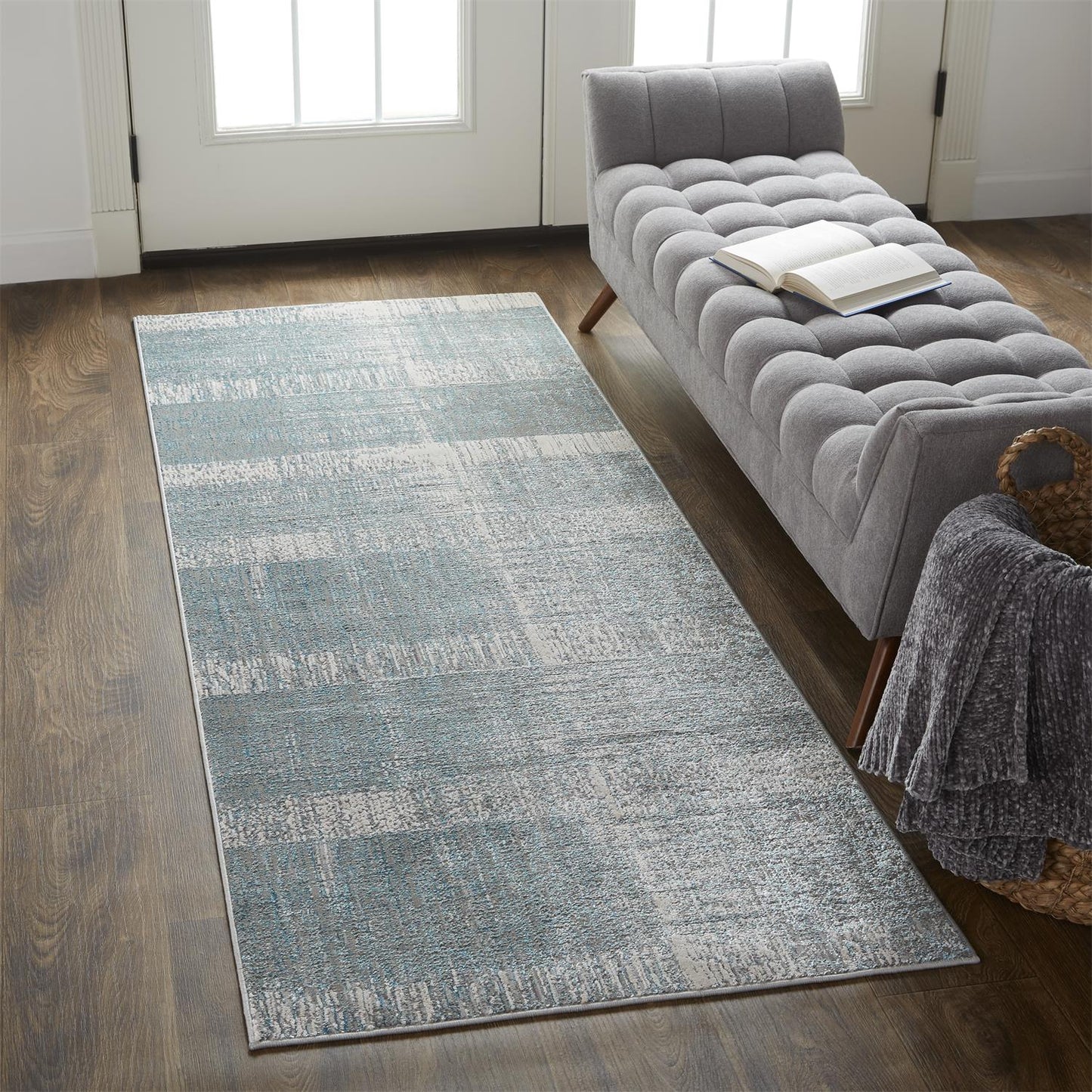 Azure 3413F Machine Made Synthetic Blend Indoor Area Rug by Feizy Rugs