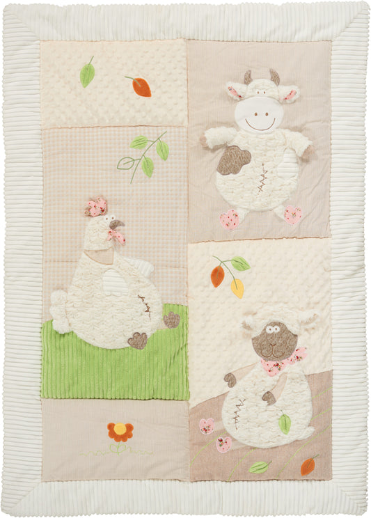 Plush Lines N7199 Synthetic Blend Baby Farm Blanket Pluh Animal From Mina Victory By Nourison Rugs