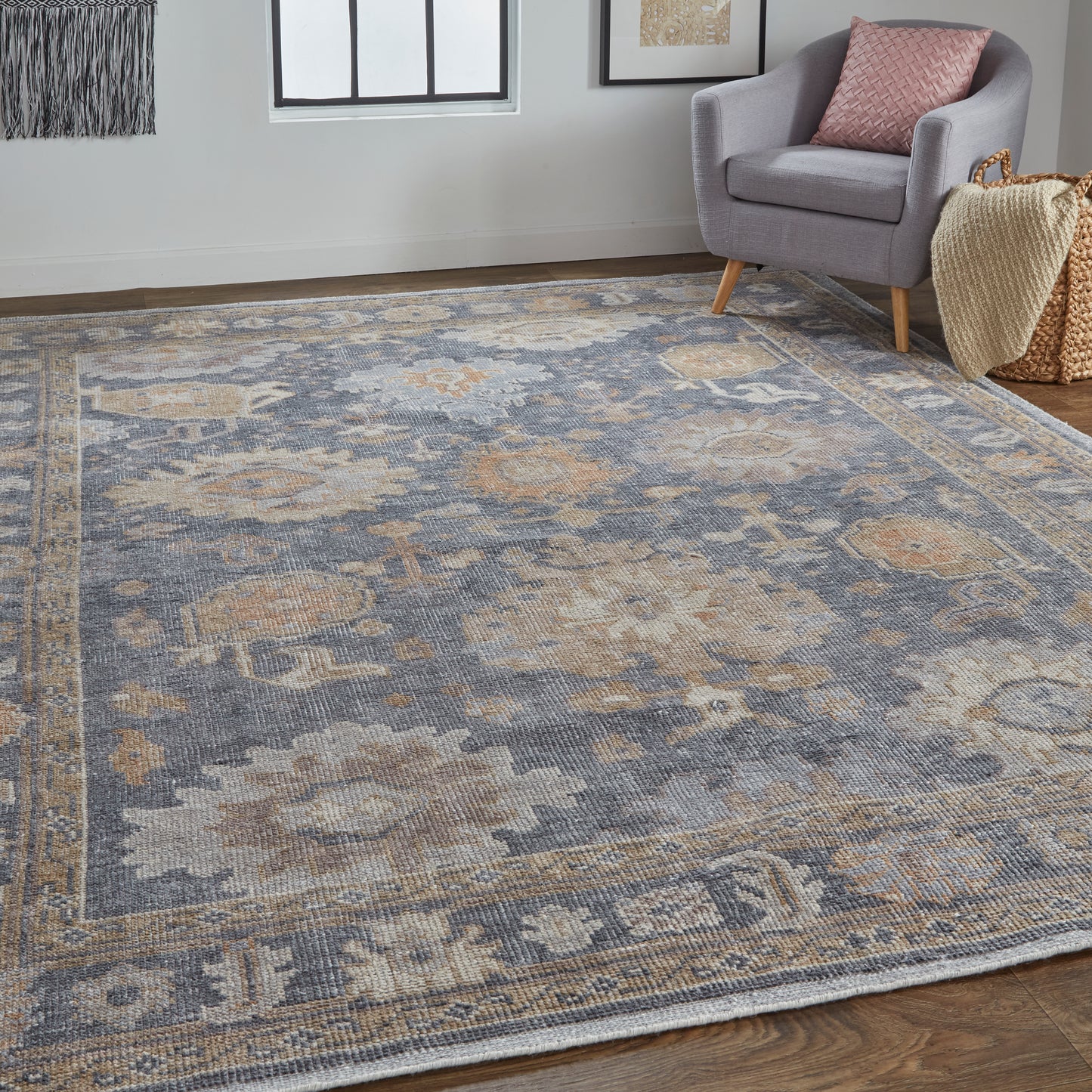 Wendover 6842F Hand Knotted Synthetic Blend Indoor Area Rug by Feizy Rugs