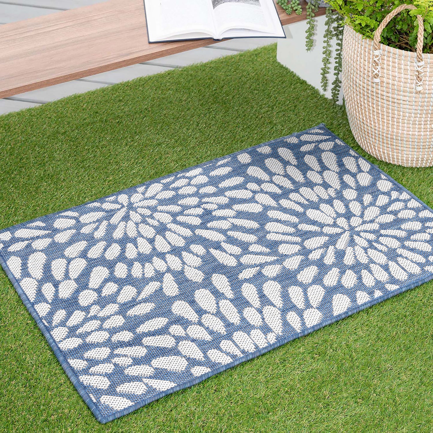 Eco-ECO19 Flat Weave Synthetic Blend Indoor/Outdoor Area Rug by Tayse Rugs